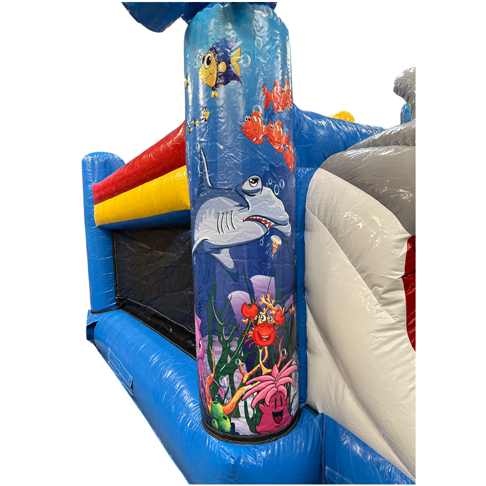 Multiplay Maxi Requin Sans Toit Château Gonflable
