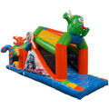 2 Partie Course D'obstacles 11m Château Cookie Monster Orange