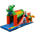 2 Partie Course D'obstacles 11m Château Cookie Monster Orange