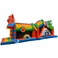 2 Partie Course D'obstacles 11m Château Cookie Monster Orange