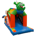 2 Partie Course D'obstacles 11m Château Cookie Monster Orange