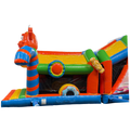 2 Partie Course D'obstacles 11m Château Cookie Monster Orange