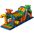 2 Partie Course D'obstacles 11m Château Cookie Monster Orange