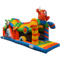 2 Partie Course D'obstacles 11m Château Cookie Monster Orange