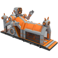 2 Partie Course D'obstacles 11m Château Robot