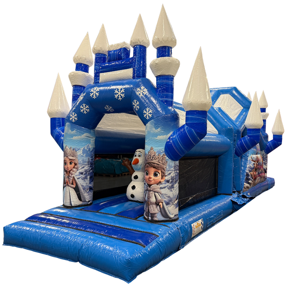 2 Pièces 11m Course Princesse des neiges Château