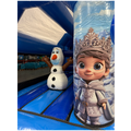 2 Partie Course D'obstacles 11m Château Princesses des Neiges