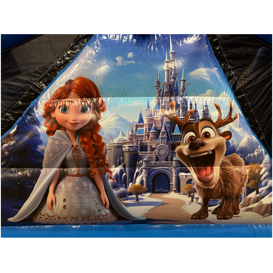 2 Pièces 11m Course Princesse des neiges Château