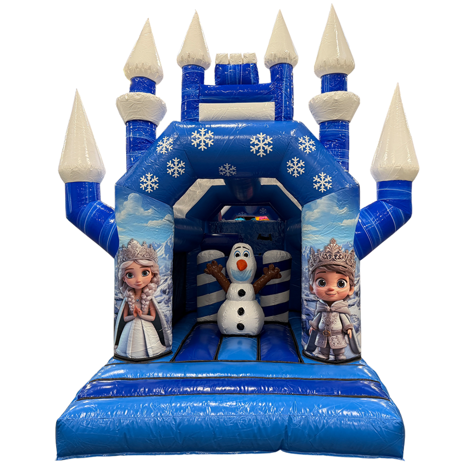 2 Pièces 11m Course Princesse des neiges Château