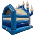 Aframe Midi Princesse Des Neiges Chateau Gonflable Avec Obstacles et Toboggan