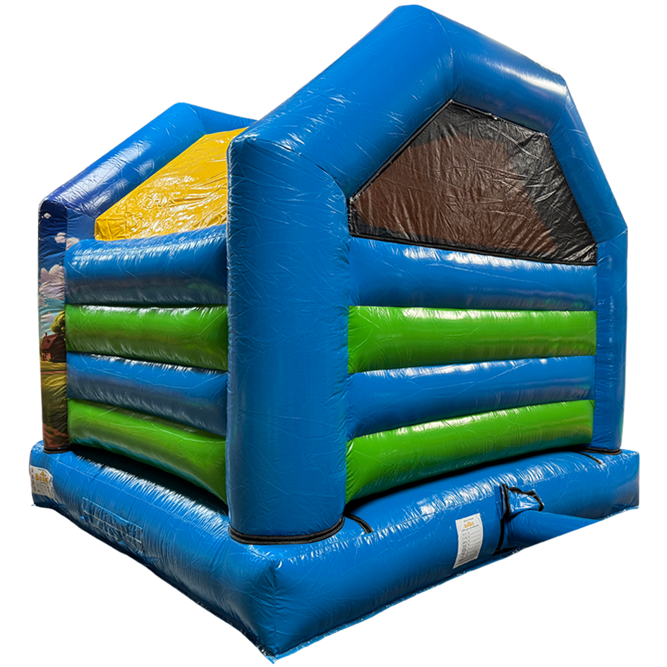 Aframe ferme gonflable avec obstacles