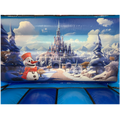 Aframe Midi Princesse Des Neiges Chateau Gonflable Avec Obstacles
