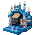 Aframe Midi Princesse Des Neiges Chateau Gonflable Avec Obstacles