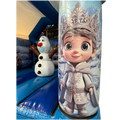 Aframe Midi Princesse Des Neiges Chateau Gonflable Avec Obstacles
