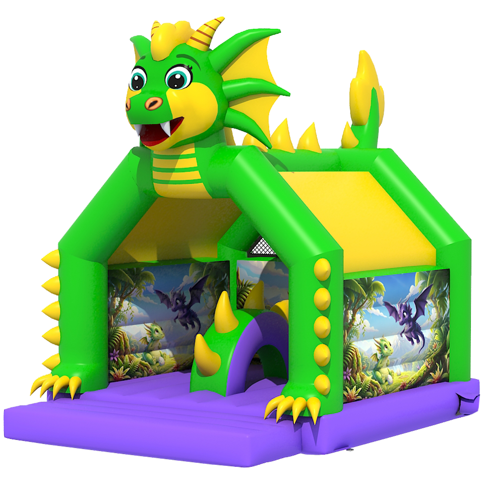 Château Gonflable 2 Toboggans Jungle