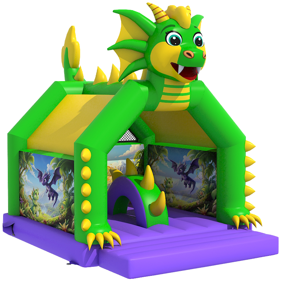 Château Gonflable 2 Toboggans Jungle