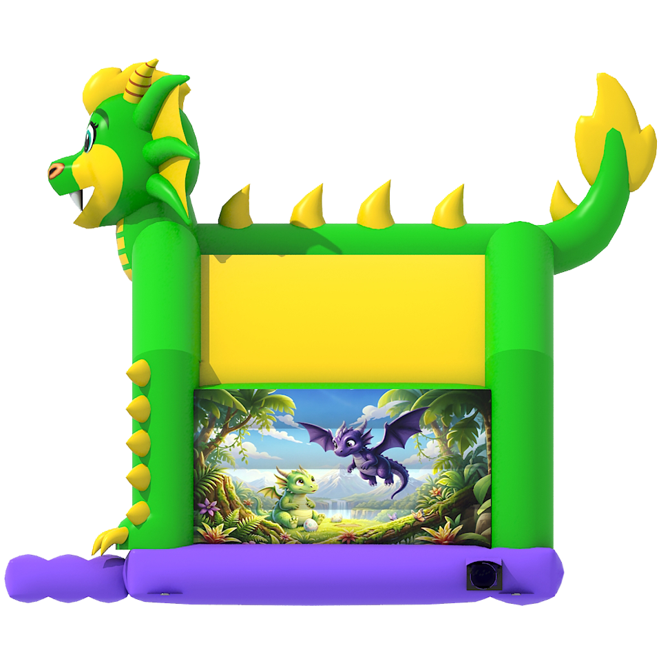 Château Gonflable 2 Toboggans Jungle