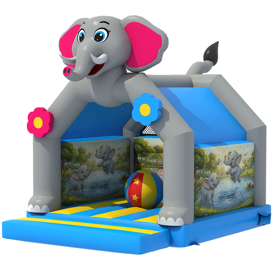 Éléphant Château Gonflable