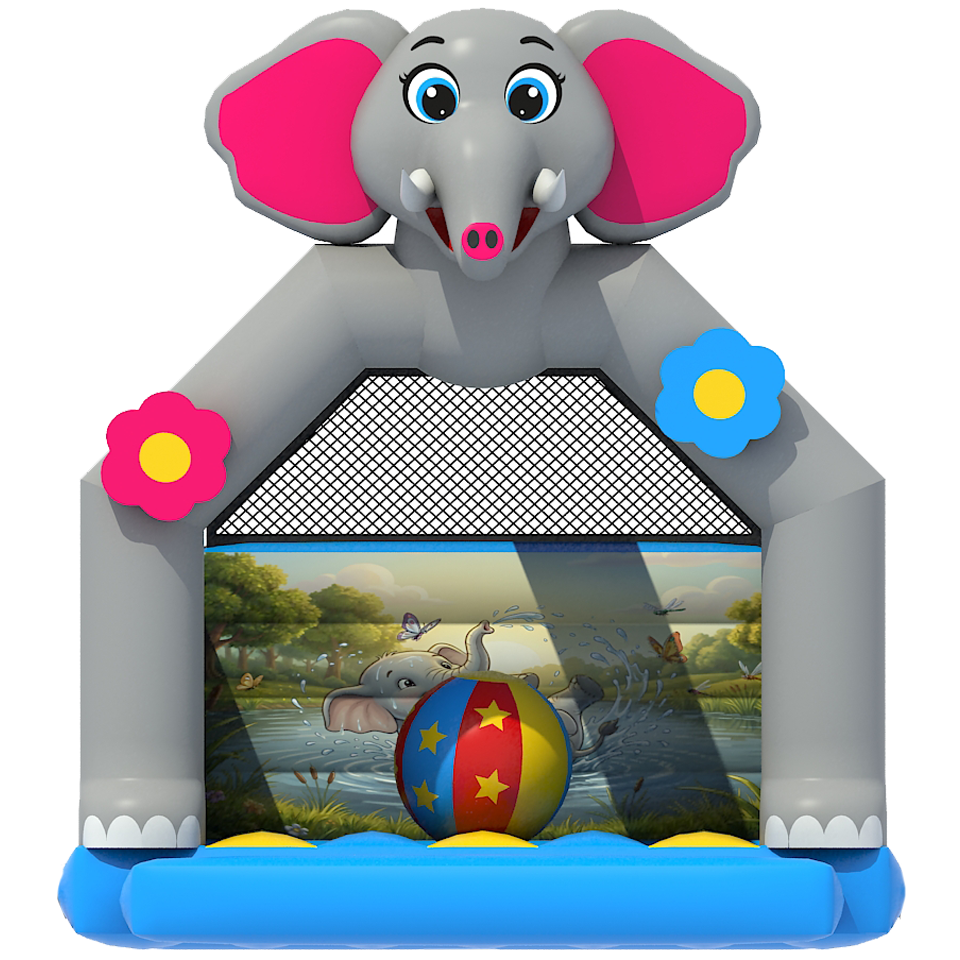 Éléphant Château Gonflable