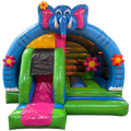 Arch Midi 3D Éléphant Chateau Gonflable Avec Obstacles
