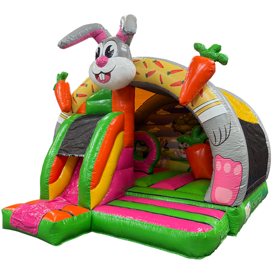 Arch Midi 3D Konijn Springkasteel Met Obstakels