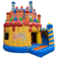Gâteau D'anniversaire Chateau Gonflable Avec Toboggan
