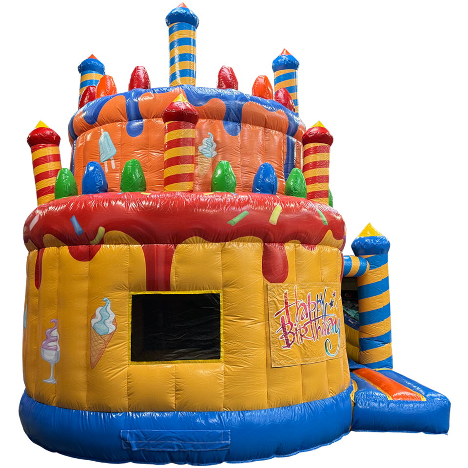 Gâteau d'anniversaire avec Toboggan