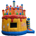 Gâteau D'anniversaire Chateau Gonflable Avec Toboggan