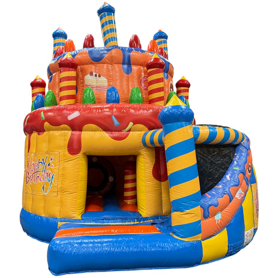Gâteau d'anniversaire avec Toboggan