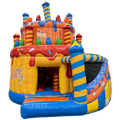 Gâteau D'anniversaire Chateau Gonflable Avec Toboggan