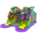 Combo Midi 2 Toboggans Papillon Chateau Gonflable