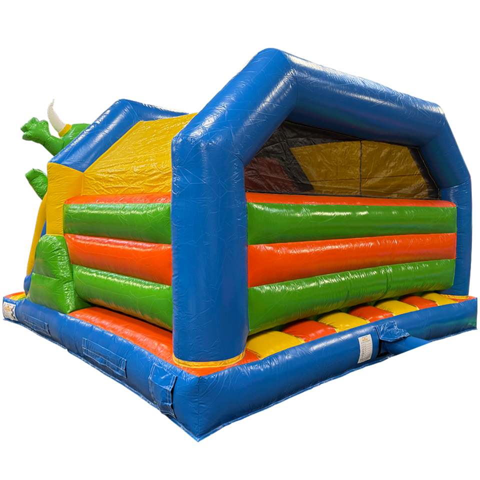 Combo Midi 2 Slides Cookie Monster Inflatable Without Pools