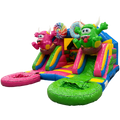 Multiplay Midi 2 Toboggans Cookie Monster Chateau Gonflable