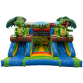 Combo Midi 2 Toboggans Crocodile Chateau Gonflable