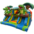 Combo Midi 2 Toboggans Crocodile Chateau Gonflable