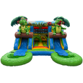 Combo Midi 2 Toboggans Crocodile Chateau Gonflable