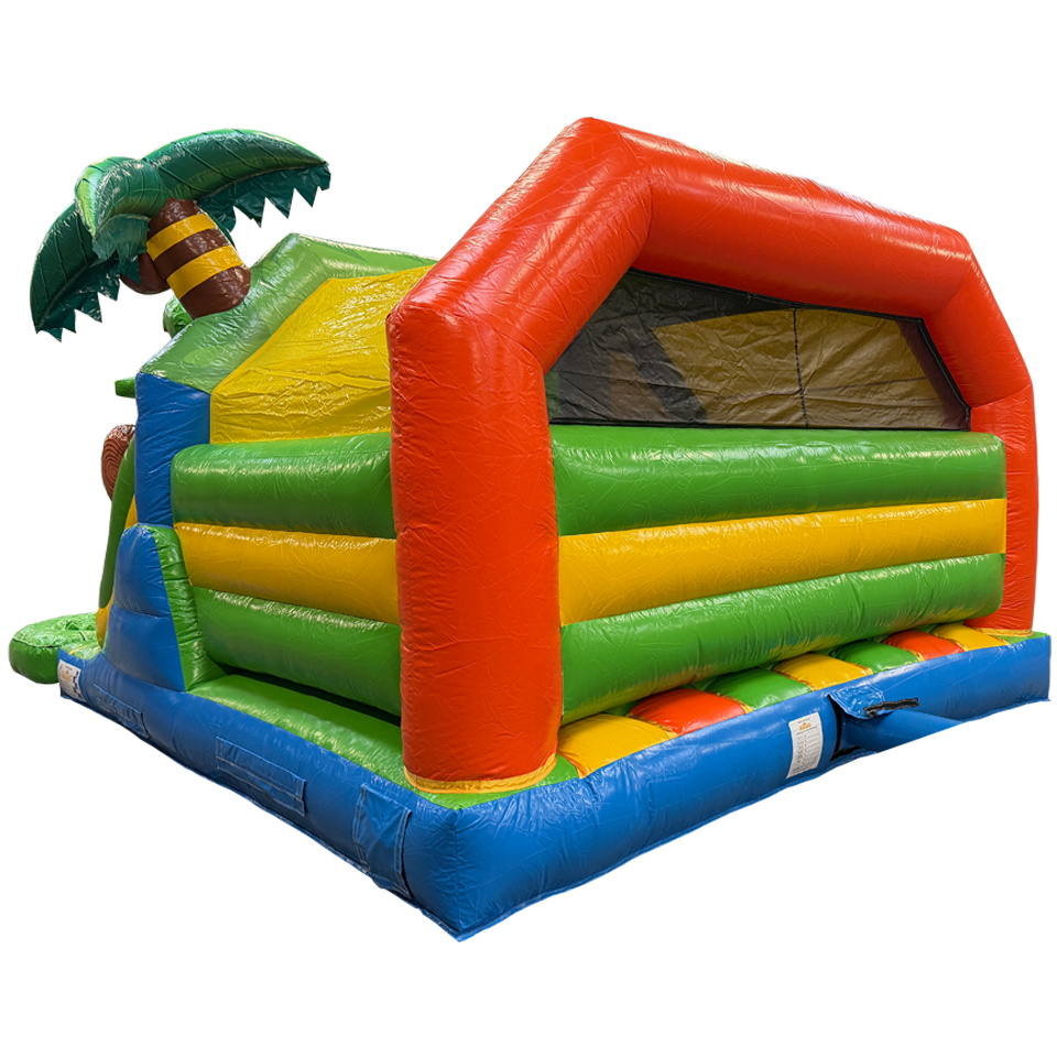 Combo Midi 2 Toboggans Crocodile Château Gonflable