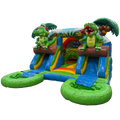Combo Midi 2 Toboggans Crocodile Chateau Gonflable