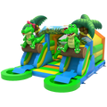 Combo Midi 2 Toboggans Crocodile Chateau Gonflable