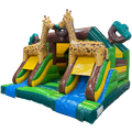 Combo Midi 2 Toboggans Girafe Chateau Gonflable