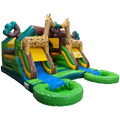 Combo Midi 2 Toboggans Girafe Chateau Gonflable