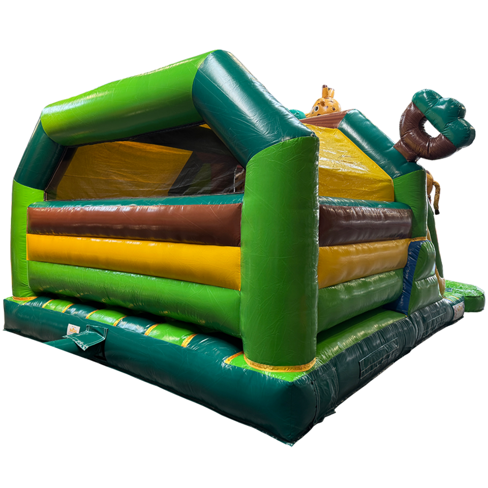 Château Gonflable Combo Midi 2 Toboggans Girafe
