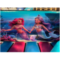 Combo Midi 2 Toboggans Sirène Scintillante Chateau Gonflable