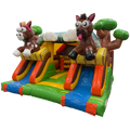 Combo Midi 2 Toboggans Chevaux Chateau Gonflable