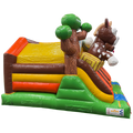 Combo Midi 2 Toboggans Chevaux Chateau Gonflable