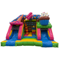 Combo Midi 2 Toboggans Glace Chateau Gonflable
