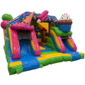 Combo Midi 2 Toboggans Glace Chateau Gonflable
