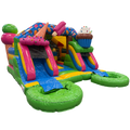 Combo Midi 2 Toboggans Glace Chateau Gonflable
