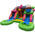 Combo Midi 2 Toboggans Glace Chateau Gonflable