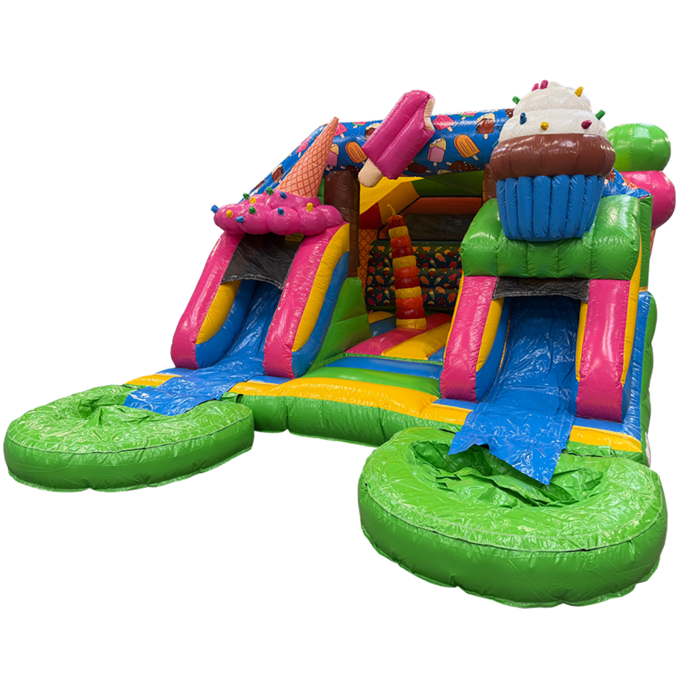 Combo Midi 2 Slides Ice Creams Inflatable